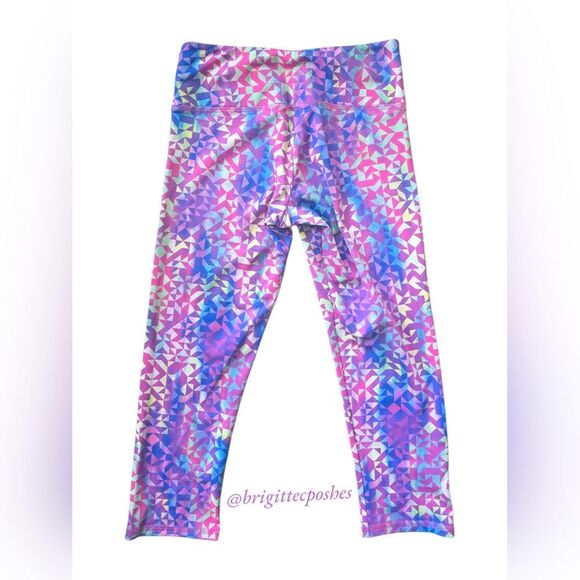 FLYWHEEL Cropped Pink Multi-colored Legging - Picture 5 of 6